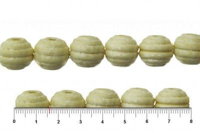 0309-Бусины деревянные "ОмТекс", 16 мм, упак.50+/-3шт, цв.035-белый - купить в Уфе. Цена: 62.22 руб.