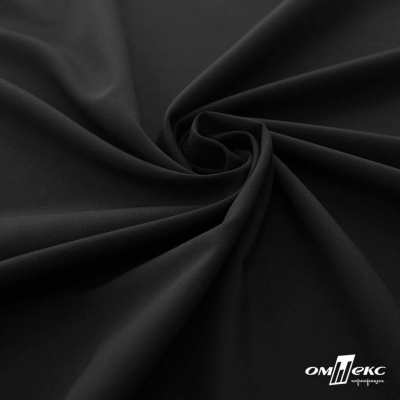 Плательная ткань "Невада", 120 гр/м2, шир.150 см, цвет чёрный - купить в Уфе. Цена 254.22 руб.