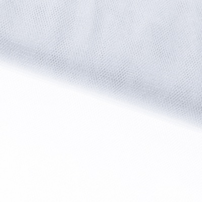 Трикотажное полотно Тюль Кристалл, 100% полиэфир, 16-01/белый, 15гр/м2, шир.160см. - купить в Уфе. Цена 129.70 руб.