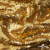 Трикотажное полотно, Сетка с пайетками,188 гр/м2, шир.140 см, цв.-тем.золото (#51) - купить в Уфе. Цена 505.15 руб.