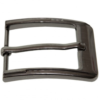 Пряжка металлическая для мужского ремня SC035#6 (шир.ремня 40 мм), цв.-тем.никель - купить в Уфе. Цена: 43.93 руб.