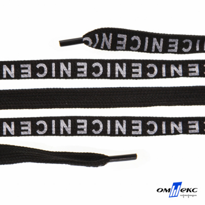 Шнурки #107-06, плоские 130 см, "СENICE" , цв.чёрный - купить в Уфе. Цена: 23.03 руб.