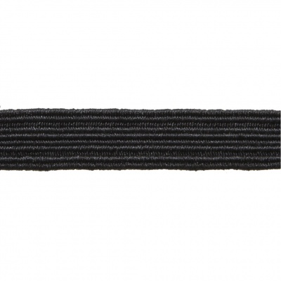 Резинка продежка С-52, шир. 7 мм (в нам. 100 м), чёрная  - купить в Уфе. Цена: 637.57 руб.