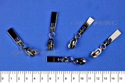 Слайдер декоративный, металлический №1/спираль Т7/никель - купить в Уфе. Цена: 6.29 руб.