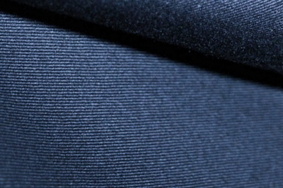 Ткань костюмная 8874/3, цвет темно-синий, 100% полиэфир - купить в Уфе. Цена 433.60 руб.