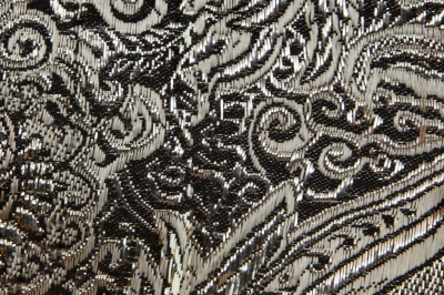 Ткань костюмная жаккард №11, 140 гр/м2, шир.150см, цвет тем.серебро - купить в Уфе. Цена 383.29 руб.