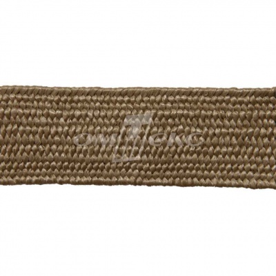Тесьма отделочная полипропиленовая плетеная эластичная #2, шир. 40мм, цв.- соломенный - купить в Уфе. Цена: 50.99 руб.