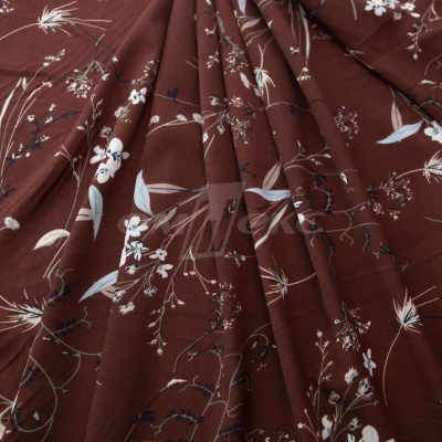 Плательная ткань "Фламенко" 2.2, 80 гр/м2, шир.150 см, принт растительный - купить в Уфе. Цена 239.03 руб.
