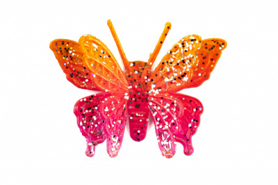 Бабочка декоративная пластиковая #10 - купить в Уфе. Цена: 7.09 руб.
