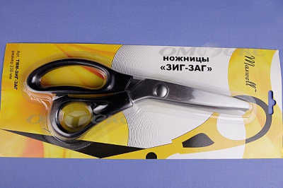 Ножницы ЗИГ-ЗАГ "MAXWELL" 230 мм - купить в Уфе. Цена: 1 041.25 руб.