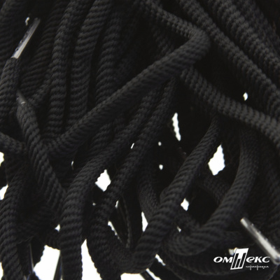 Шнурки #106-09, круглые 130 см, цв.чёрный - купить в Уфе. Цена: 21.92 руб.