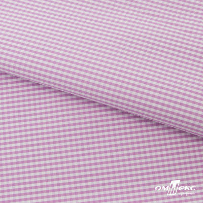 Ткань сорочечная Клетка Виши, 115 г/м2, 58% пэ,42% хл, шир.150 см, цв.1-розовый, (арт.111) - купить в Уфе. Цена 306.69 руб.
