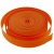 Стропа текстильная, шир. 25 мм (в нам. 50+/-1 ярд), цвет оранжевый - купить в Уфе. Цена: 409.94 руб.