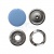 Кнопка рубашечная (закрытая) 9,5мм - эмаль, цв.182 - св.голубой - купить в Уфе. Цена: 5.74 руб.