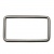 Рамка металлическая прямоугольная, 40 х 15 мм- тём.никель - купить в Уфе. Цена: 4.60 руб.