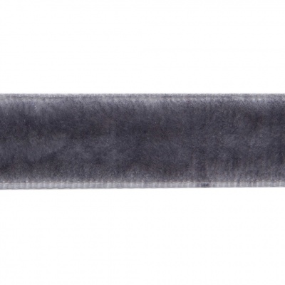 Лента бархатная нейлон, шир.12 мм, (упак. 45,7м), цв.189-т.серый - купить в Уфе. Цена: 462.28 руб.