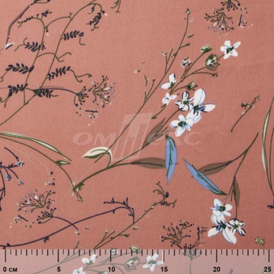 Плательная ткань "Фламенко" 2.1, 80 гр/м2, шир.150 см, принт растительный - купить в Уфе. Цена 311.05 руб.