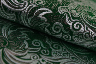 Ткань костюмная жаккард, 135 гр/м2, шир.150см, цвет зелёный№4 - купить в Уфе. Цена 441.94 руб.