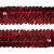Тесьма с пайетками 3, шир. 30 мм/уп. 25+/-1 м, цвет красный - купить в Уфе. Цена: 1 087.39 руб.