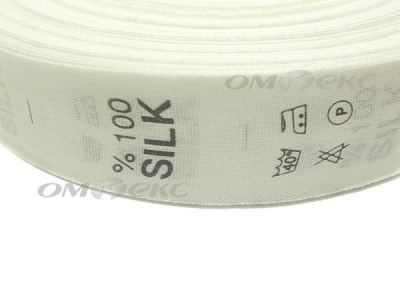 Состав и уход за тк.100% Silk (1000 шт) - купить в Уфе. Цена: 520.46 руб.